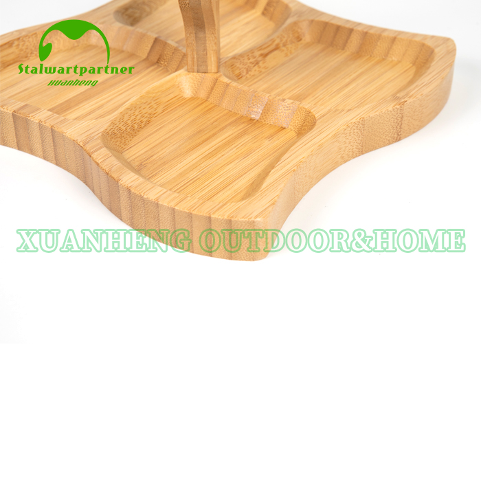 Bamboo Nut Tray With Handle