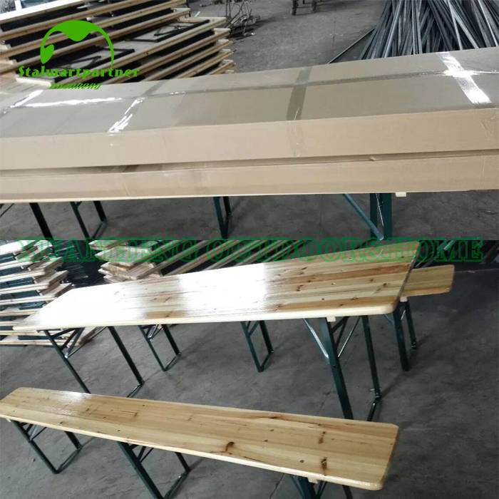 Folding Wooden Beer Table Set On Party XH-V009