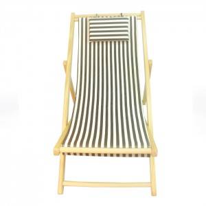 Outdoor Folding Fishing Deck Garden Wooden Sling Beach Chair XH-X018