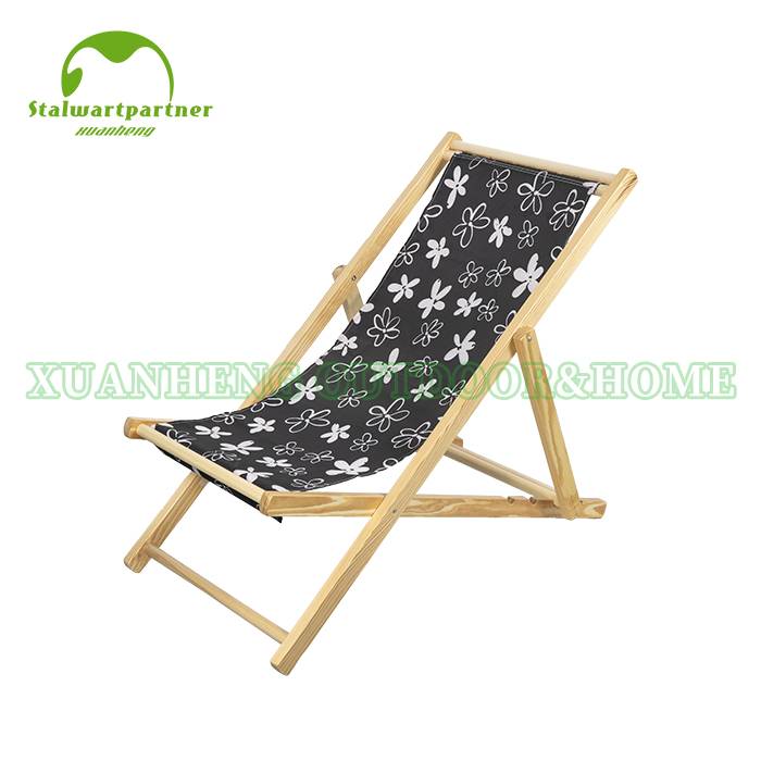 2020 Beach Folding Wooden Deck Chairs XH-X010