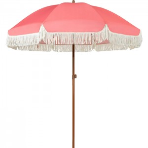 Outdoor patio umbrella beach tassel umbrella print logo tassel umbrella  XH-U022