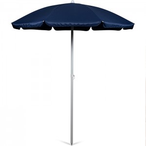 Custom Wooden Pole Portable Outdoor UV Sun Protection Fringe Patio Parasols Umbrellas with Tassels  XH-U002