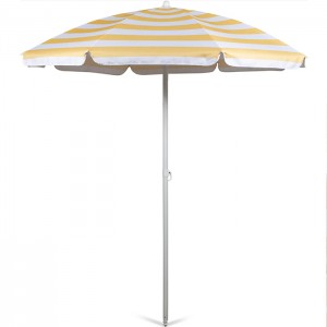 Sun Shade Set Wooden Beach Umbrellas with Tassels  XH-U011