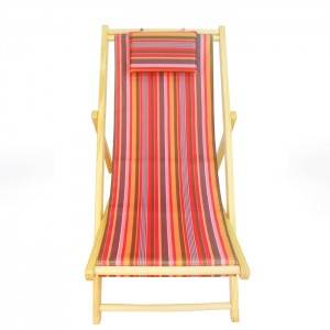 Wood Beach Chair With Wooden Arms XH-X014