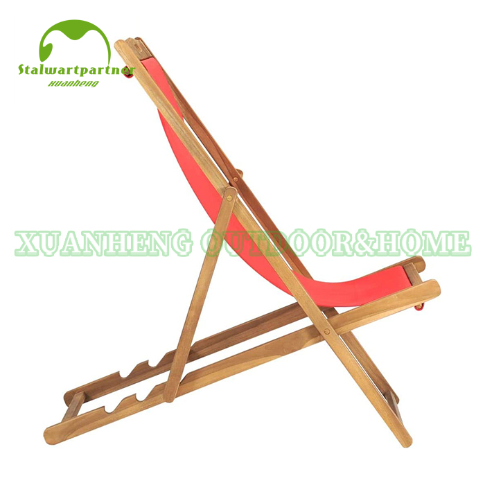 Wooden Portable Sling Beach Chairs   XH-X089