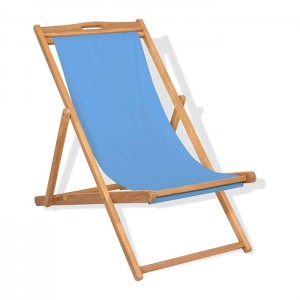 Folding Wooden Deck Chairs with Tassels   XH-X090