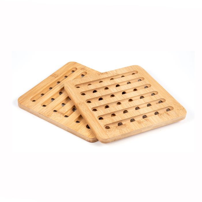 Kitchenware Bamboo Heat Insulation Pad For Table Dish Pan Pot