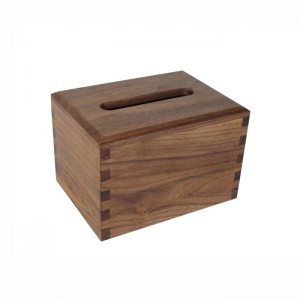 Wooden Tissue Storage Box