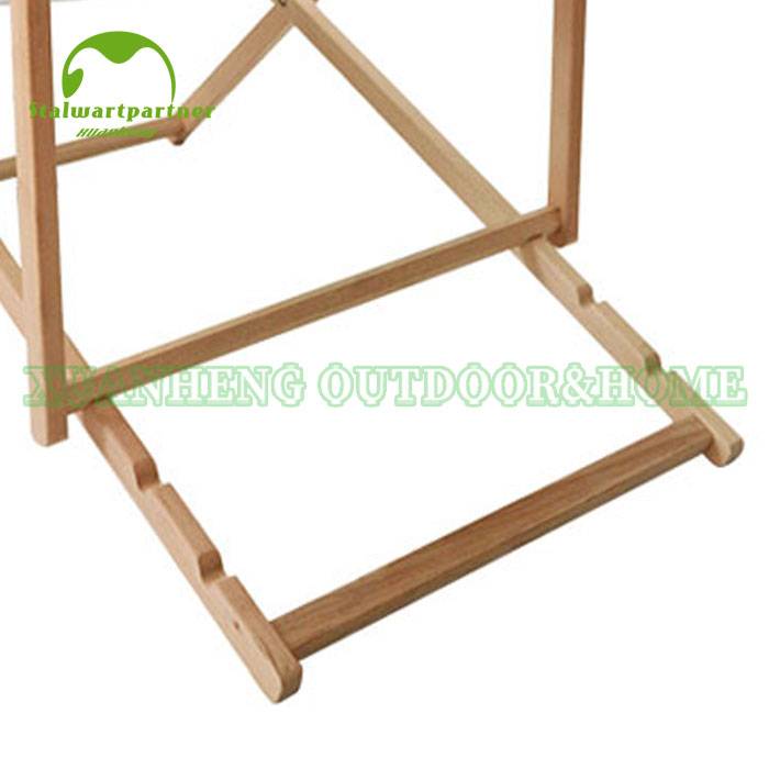 Hot Sale Promotional Wooden Folding Beach Deck Chair  XH-X037