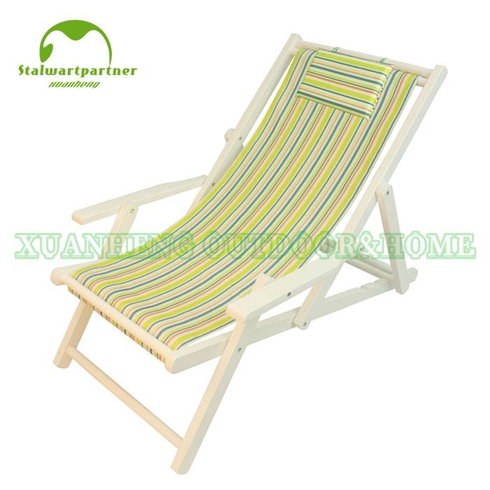 Folding Adjustable Wooden Beach Chairs Fishing Chair XH-X028
