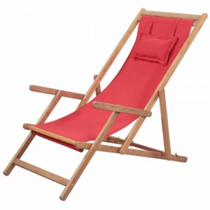 Wood Canvas Folding Beach Outdoor Sling Chair XH-X071
