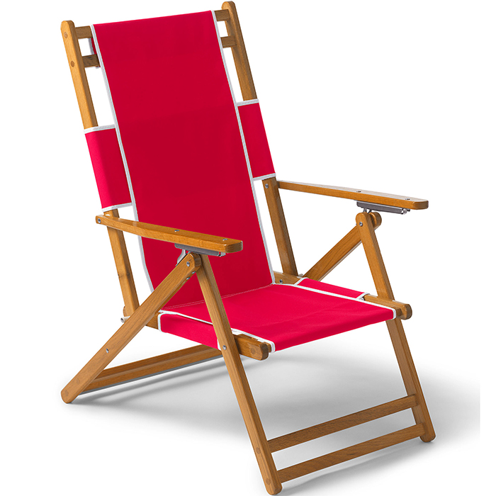 Oak Wood Beach Lounge Chair with Footrest  XH-X061
