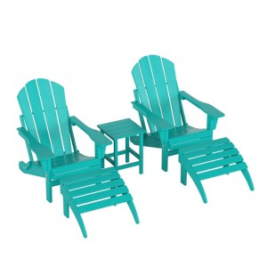 Plastic Resin Deck Chair, Painted, Weather Resistant, for Deck, Garden, Backyard & Lawn Furniture, Fire Pit, Porch Seating   XH-H066