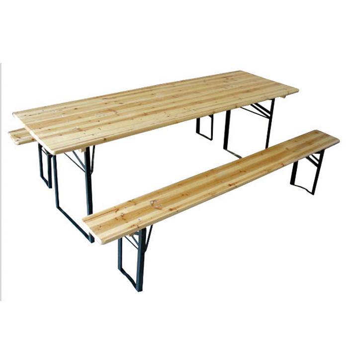 Hot Sale Outdoor Picnic Wood Beer Table XH-V010 Featured Image
