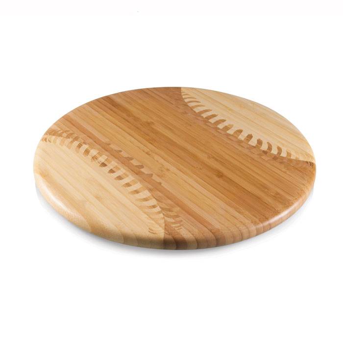Bamboo-Constructed Baseball-Inspired Chopping Board