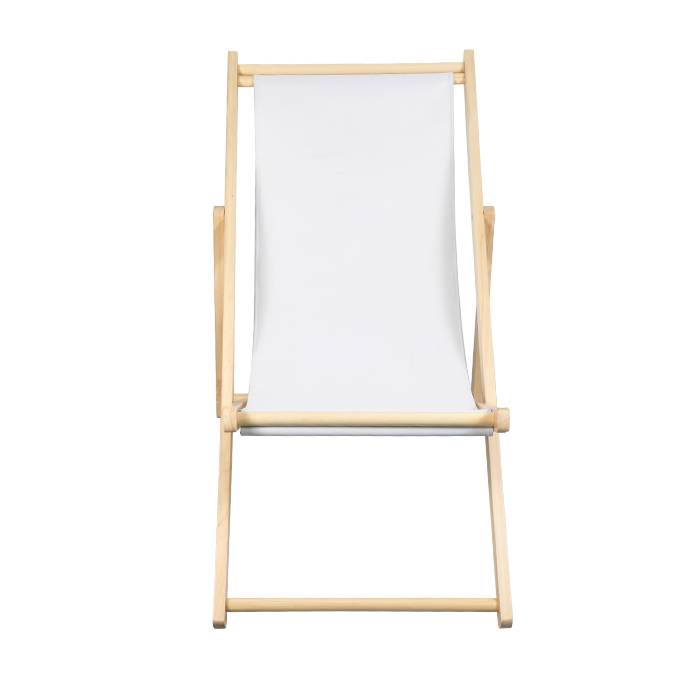 Outdoor Folding White Wooden Beach Chair XH-X004
