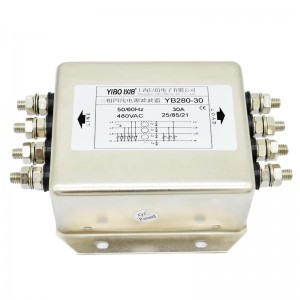 YB280 series AC three-phase four-wire single-section general purpose power supply filter