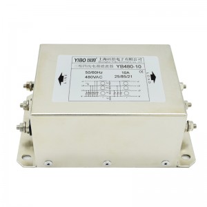 YB480 series two-section enhanced three-phase four-wire AC power supply filter