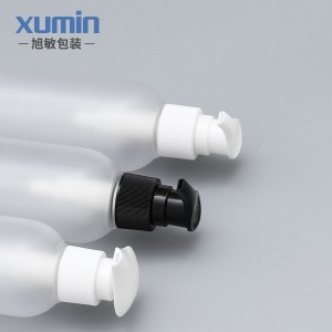 Зроблено в Китаї високої якості домашньої тварини пластикових пляшок з 200мл матові чернополосний насос і білу пляшечку купола насоса