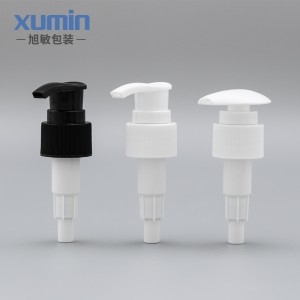 Произведено во Кина високо-квалитетни миленичиња пластично шише со 200 ml ладен црна лента пумпа и бело шише купола пумпа