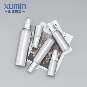 Eko-miqësore bouteille 15 ml alumini kozmetike shishe 30ml 50ml 100ML 120ml 250ml matte shishe të zezë me shishe alumini