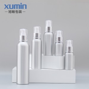 Eko-miqësore bouteille 15 ml alumini kozmetike shishe 30ml 50ml 100ML 120ml 250ml matte shishe të zezë me shishe alumini