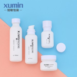 Luxury botol kosmetik botol 50ml kaca dengan pompa 50G 110ml 150ml untuk perawatan kulit korea