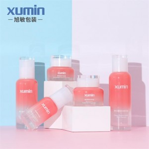 Luxury cosmetic bottle set 30G 50G 40ml 100ml 120ml  oz glass bottle containers with packaging