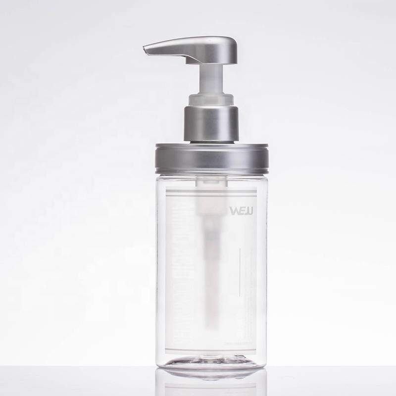 cosmetic clear 300ml pump bottle lotion foam shampoo bottle and shower gel bottles packaging Featured Image