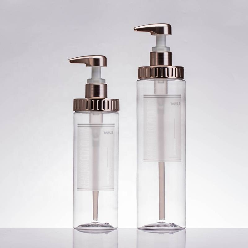 Low MOQ for Cream Jar -
 luxury shampoo bottle empty 500ml 800ml pet plastic bottle high capacity shower gel lotion pump bottle – Xumin