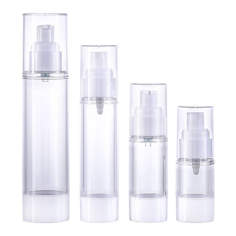 Good Wholesale VendorsCosmetic Glass Bottles -
 Wholesale cosmetic 30ml airless pump bottle Transparent small capacity pet lotion pump bottle – Xumin