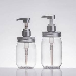 Factory source Small Bottles -
 empty plastic pump bottle 380ml 500ml transparent empty bottle for shampoo – Xumin