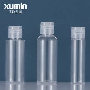 Wholesale empty sanitizer bottle 30ml transparent pet bottle 50ml and 60ml plastic bottle