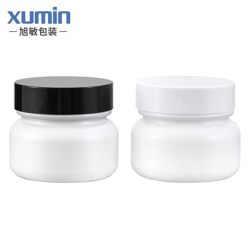 Cosmetic 50g 50ml 2oz glass jar packaging white cream jar with cosmetic jar Featured Image
