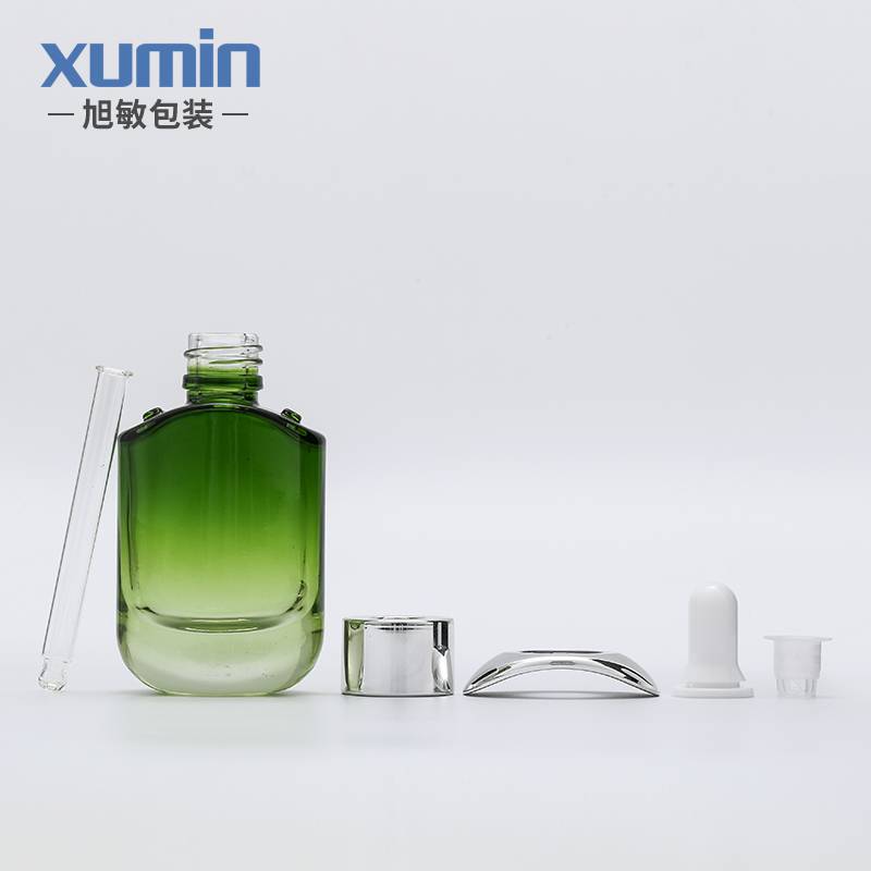 wholesale cosmetic white and green skin care packaging dropper bottle 30ml for glass bottle Featured Image