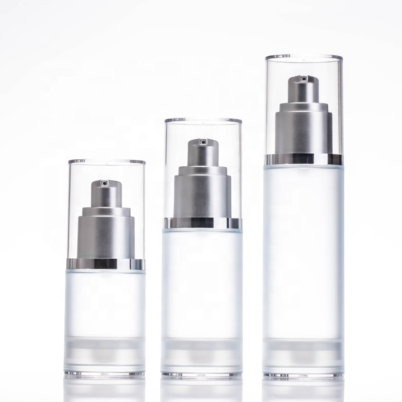Factory For Cosmetic Jars Glass -
 100ml 50ml 30ml airless transparent bottle cosmetic pump bottle – Xumin