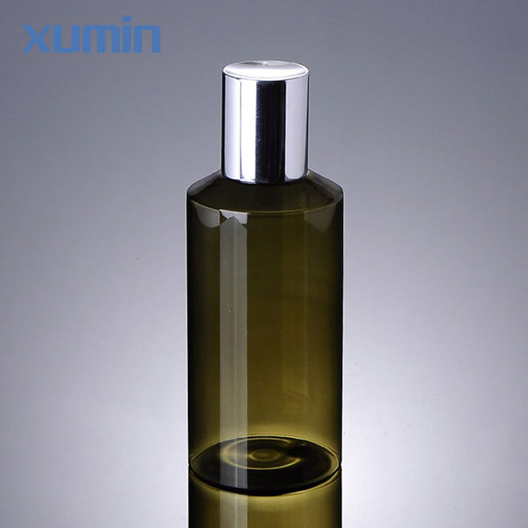 Popular Design for Acrylic Pump Bottle -
 Fast delivery time sliver aluminum screw cap green clear amber 150ml cosmetic pet bottle – Xumin
