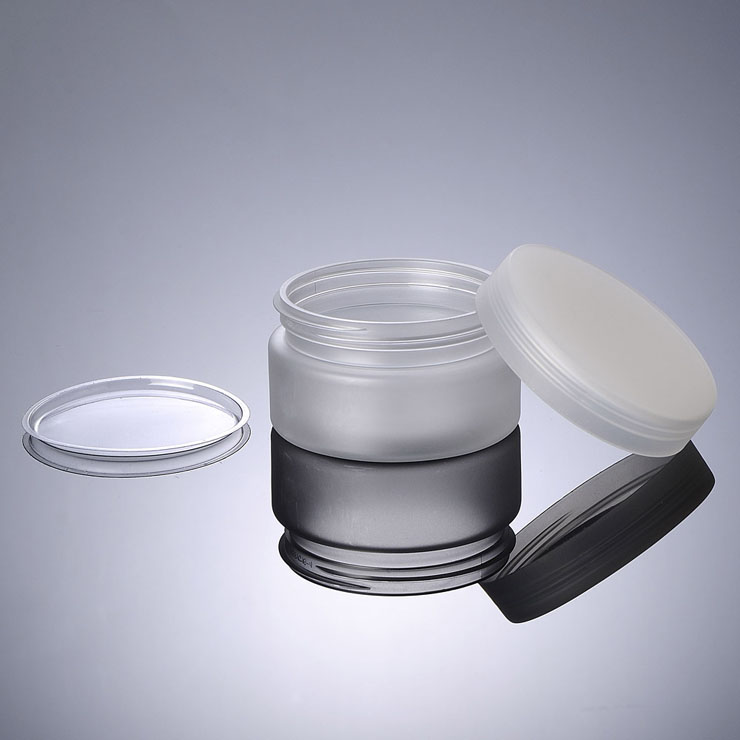 Minimum order allow 3 types caps 100G matte face cream pet plastic jar
