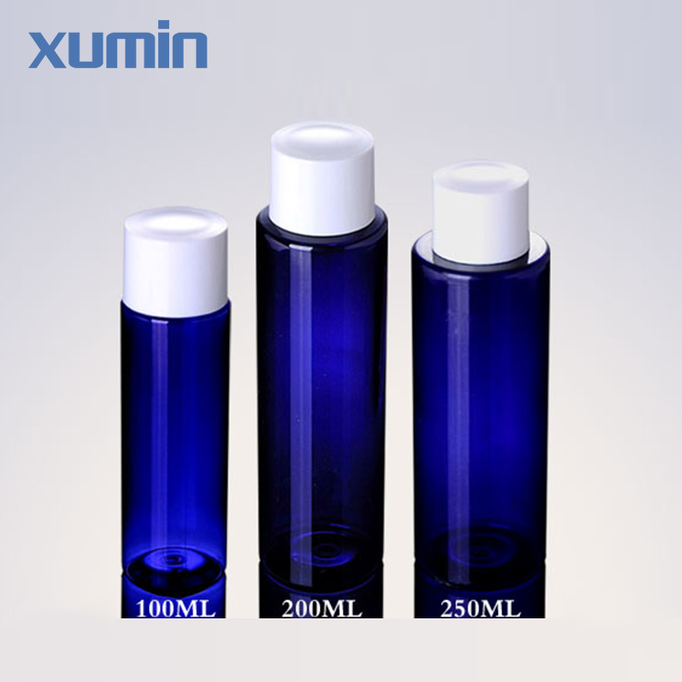Hot Sale for Empty Cosmetic Containers -
 Minimum Order Allow High Performance White Cap Blue 100 Ml 200 Ml 250 Ml Cosmetic Pet Bottle – Xumin