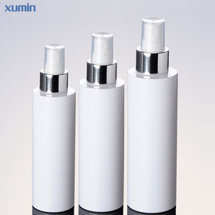 Cheap PriceList for Pump Spray Bottle -
 New Design White Spray Plastic Pet Bottle Sliver Cap 100Ml 150Ml 200Ml Cosmetic Pet Bottle – Xumin