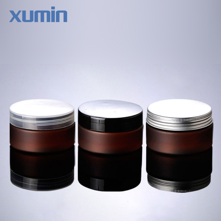 Renewable Design for Aluminum Bottle - New arrival 100G amber matte cosmetic PET plastic jar for cream – Xumin