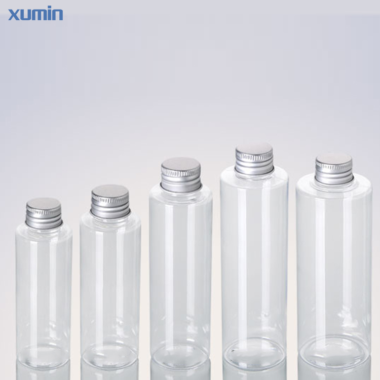 Leading Manufacturer for Cosmetic Pet Bottle -
 Perfect travel size flat shoulder aluminum cap 100ML 120ML 150ML 200ML 250ML cosmetic PET bottle – Xumin