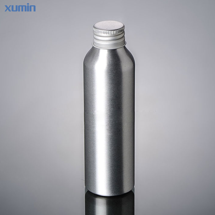 OEM Supply Continuous Spray Bottle - 30ML 50ML 100ML 120ML 250ml round shouldered cosmetic packaging silver aluminum bottle with screw cap wholesale – Xumin