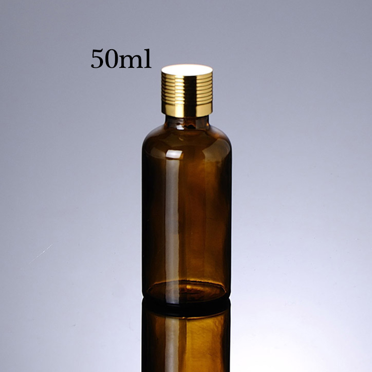 Super Purchasing for Bottle Cosmetic -
 Fashion Packaging Golden Alumina Cap Glass Olive Oil Bottle Essential Oil Dropper 10Ml – 100Ml Cosmetic Glass Bottle – Xumin