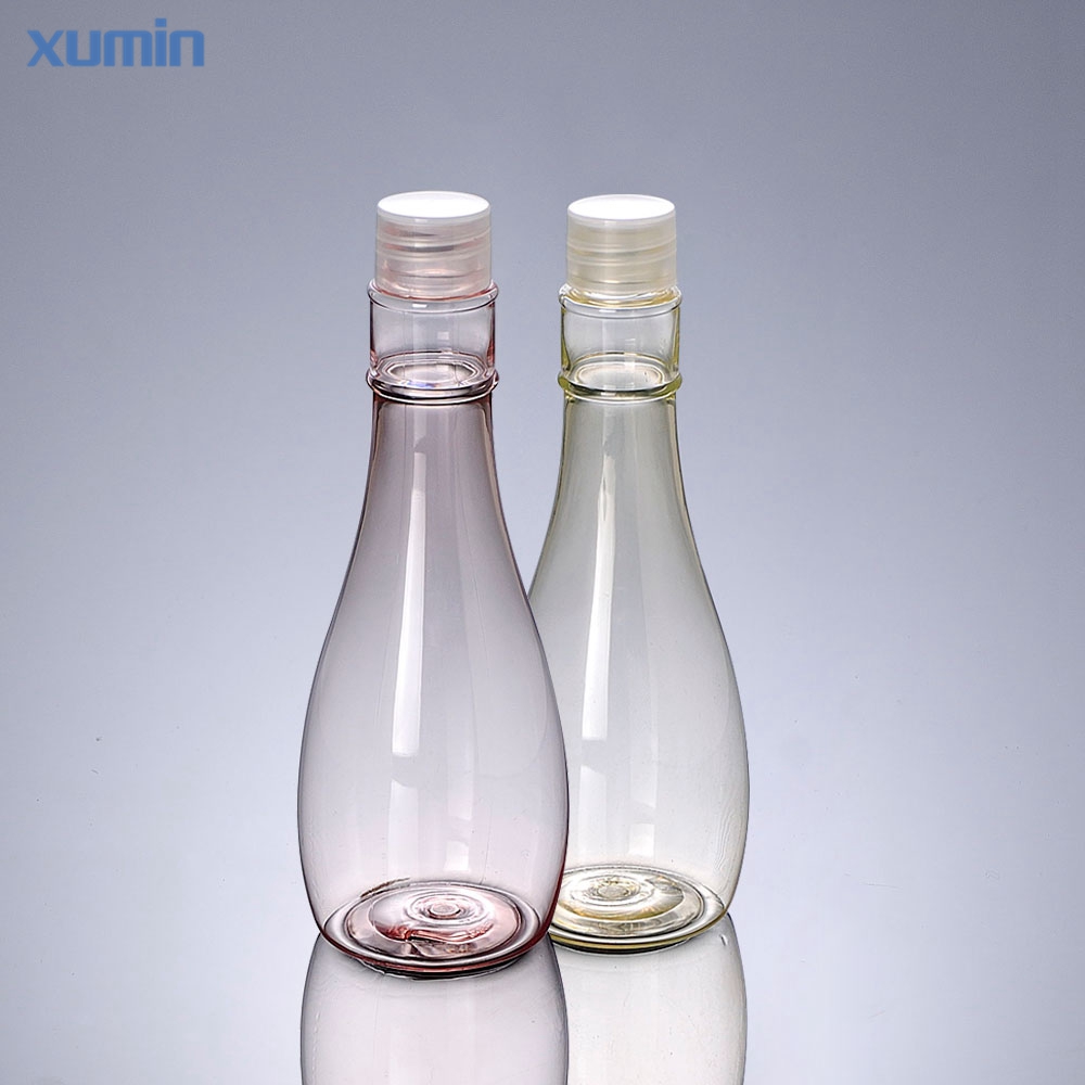 2017 Latest DesignCosmetic Pots -
 high quality plastic hair oil bottles PET special design round facial toner bottle – Xumin