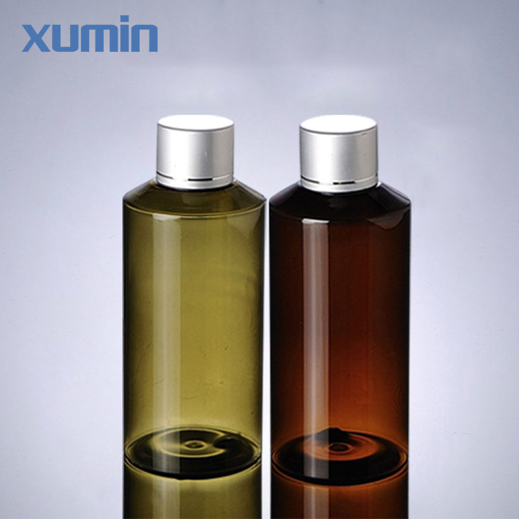 Factory wholesale Black Spray Bottle - Fast delivery time sliver electroplate cap 100ml 150ml amber green clear cosmetic pet bottle – Xumin