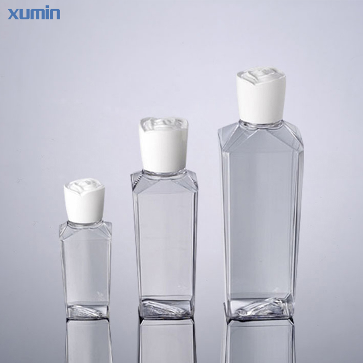 Fashion Packaging Square Glass Bottle Petg Material Gorgeous Cosmetic Glass Bottle