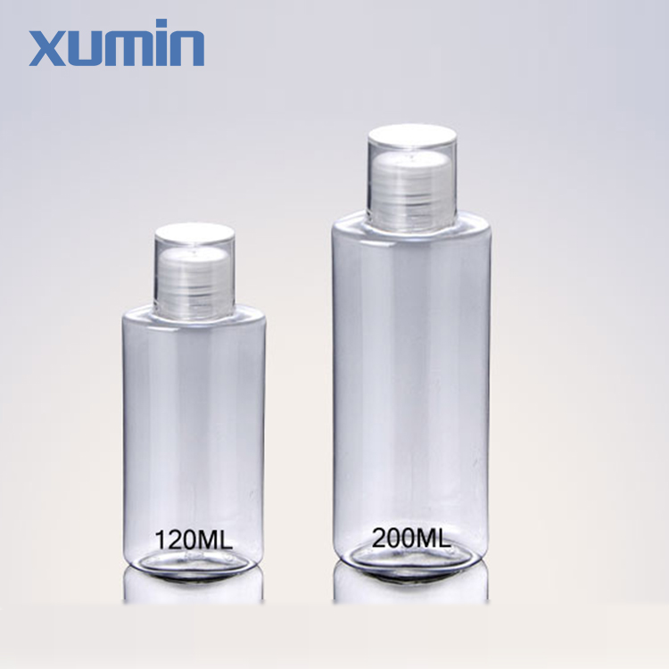 Wholesale Price Cosmetic Jars - New Design Black Flip Top Bottle Pet Caps 120Ml 200Ml Plastic Pet Bottle – Xumin