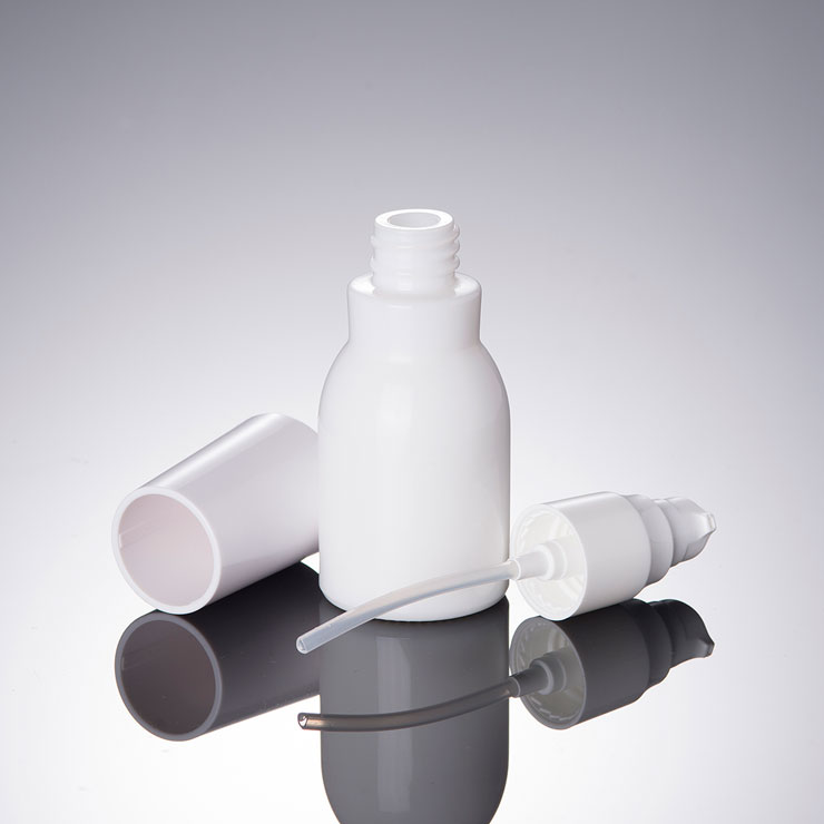 Dizajn White Porcelani 40ml 120ml 150ml Glass Lotion Luksoze shishe 50g Cosmetic Cream Jar shumicë shishe kozmetike Glass