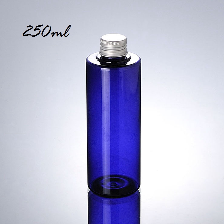 Hot sale Lotion Bottle - Wholesale Aluminum Cap Blue 100Ml 200Ml 250Ml Cosmetic Pet Bottle – Xumin